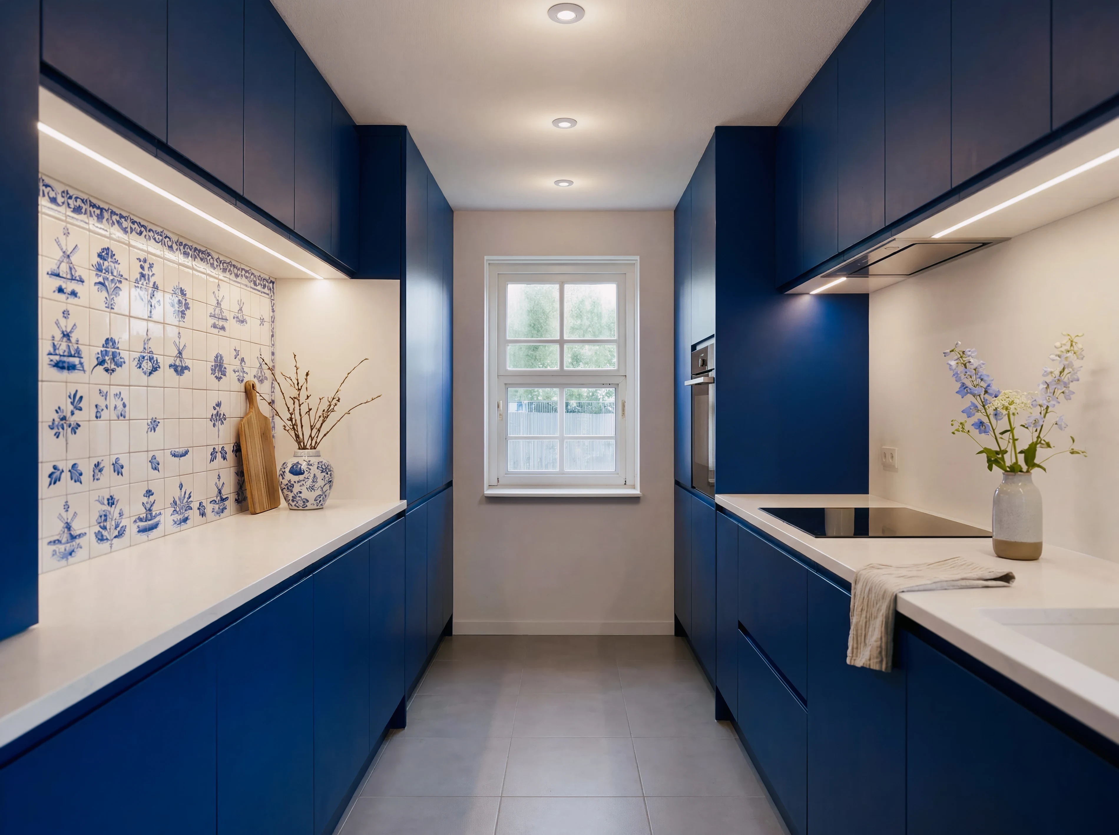 Over pure delft blue